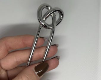 Épingle à cheveux française en métal Nouée