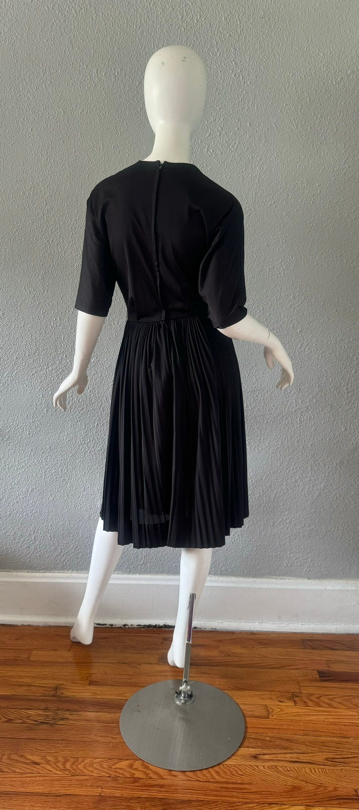 80s Vintage Faux Wrap Dress M