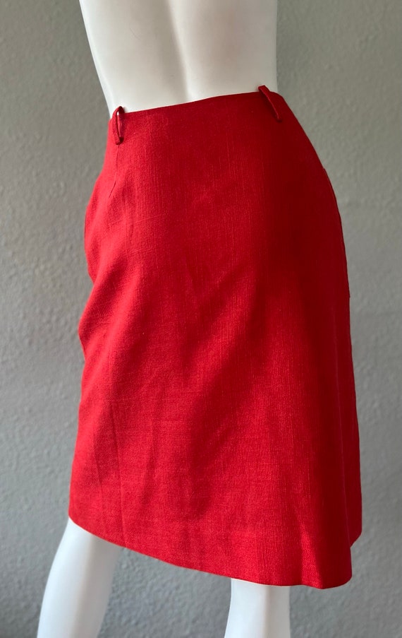 Vintage 80s Coral Button JOHN MEYER High Waist Pe… - image 10