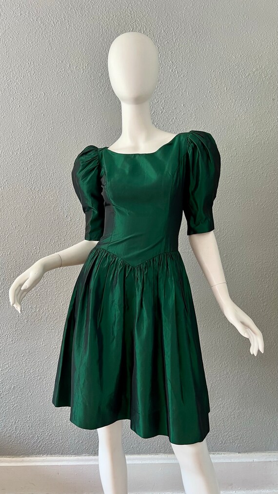 80s Green Mini Dress