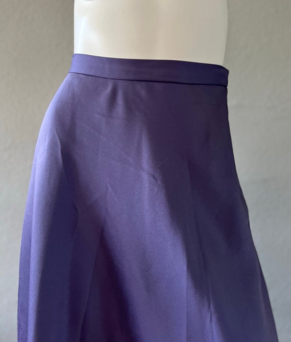 Vintage 90s Purple High Waist A-Line Long Formal … - image 7