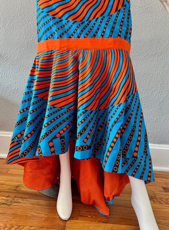 Vintage Bold Colorful AVANT GARDE African Boho Tr… - image 3