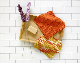 Crochet Cotton Washcloth: Reusable Cleaning Cloth