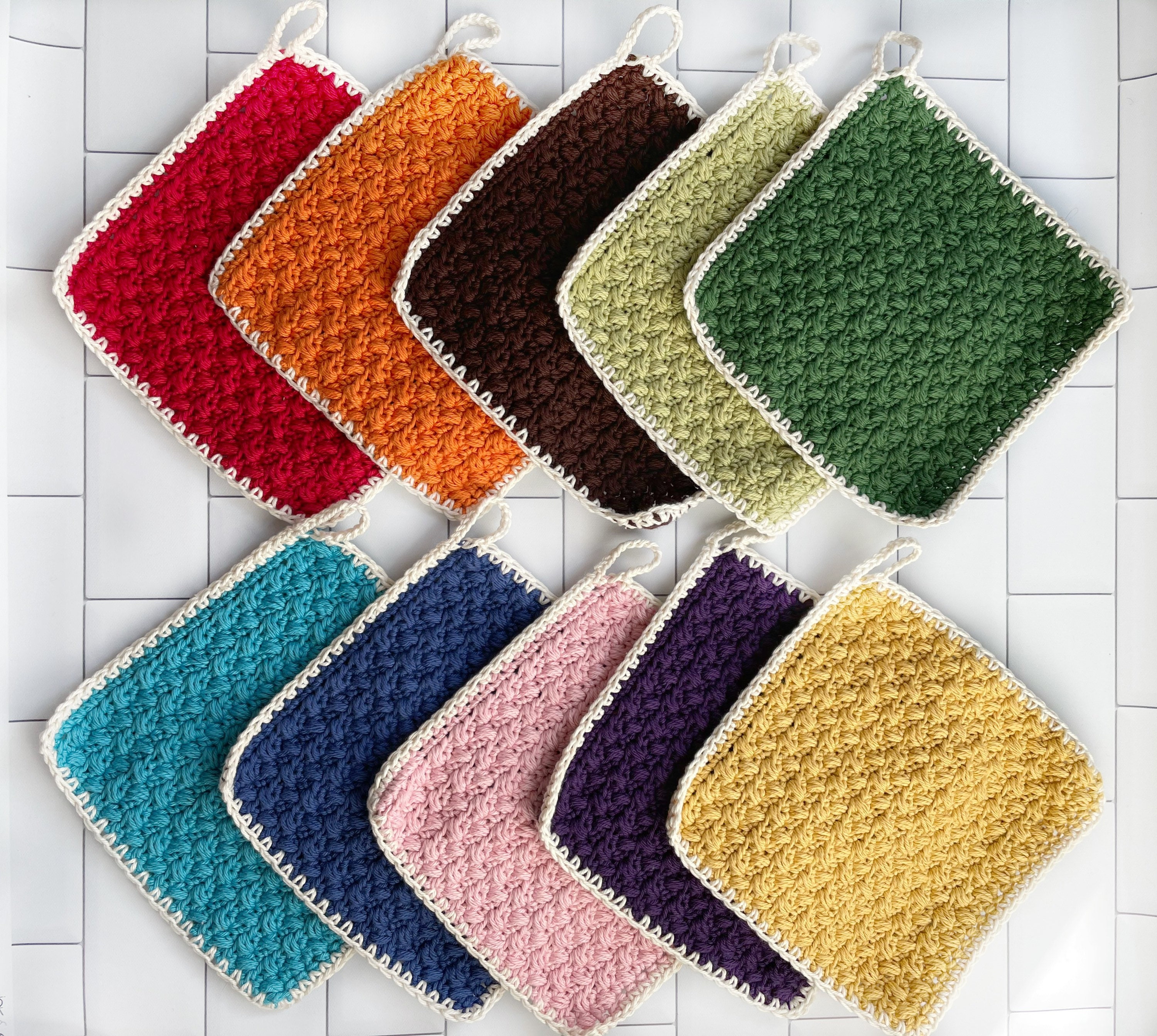 Potholder Set -Hot pads - 100% Cotton