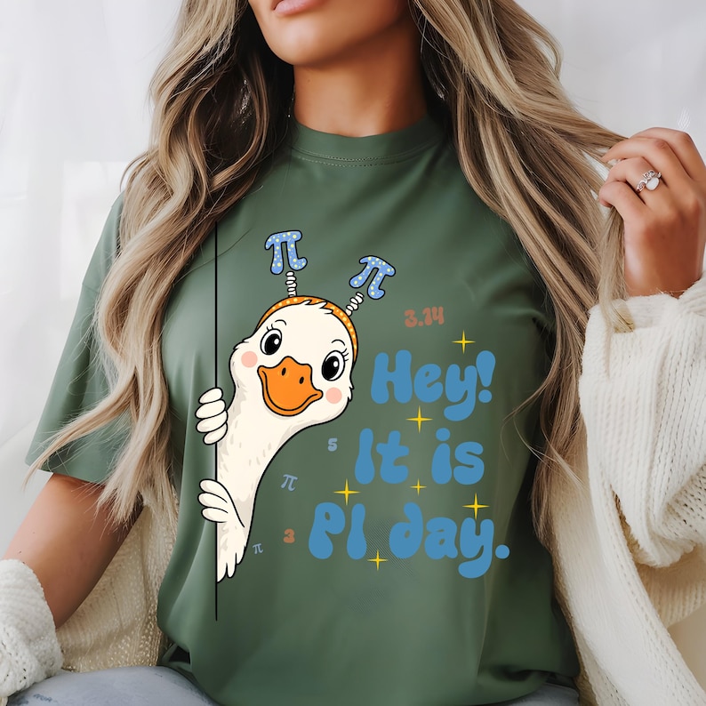 Pi Day Teacher PNG, Goose Math Design, March 14 Pi Day Outfit, Math ...