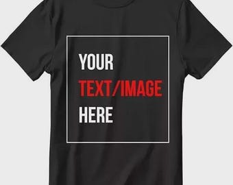 T-shirt personnalisé avec impression de votre logo Photo sur mesure Gildan Heavy