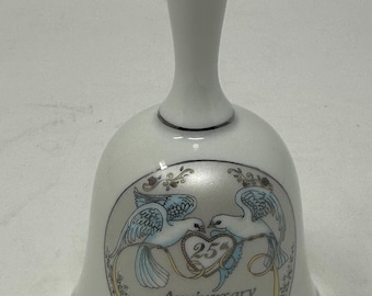 Norcrest China  25th Anniversary Porcelain Bell