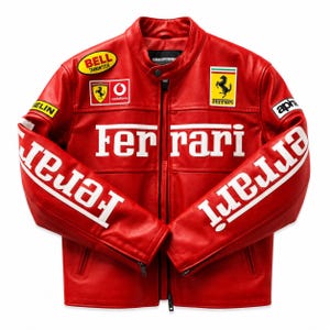 Yellow ferrari racing leather jacket - Etsy 日本