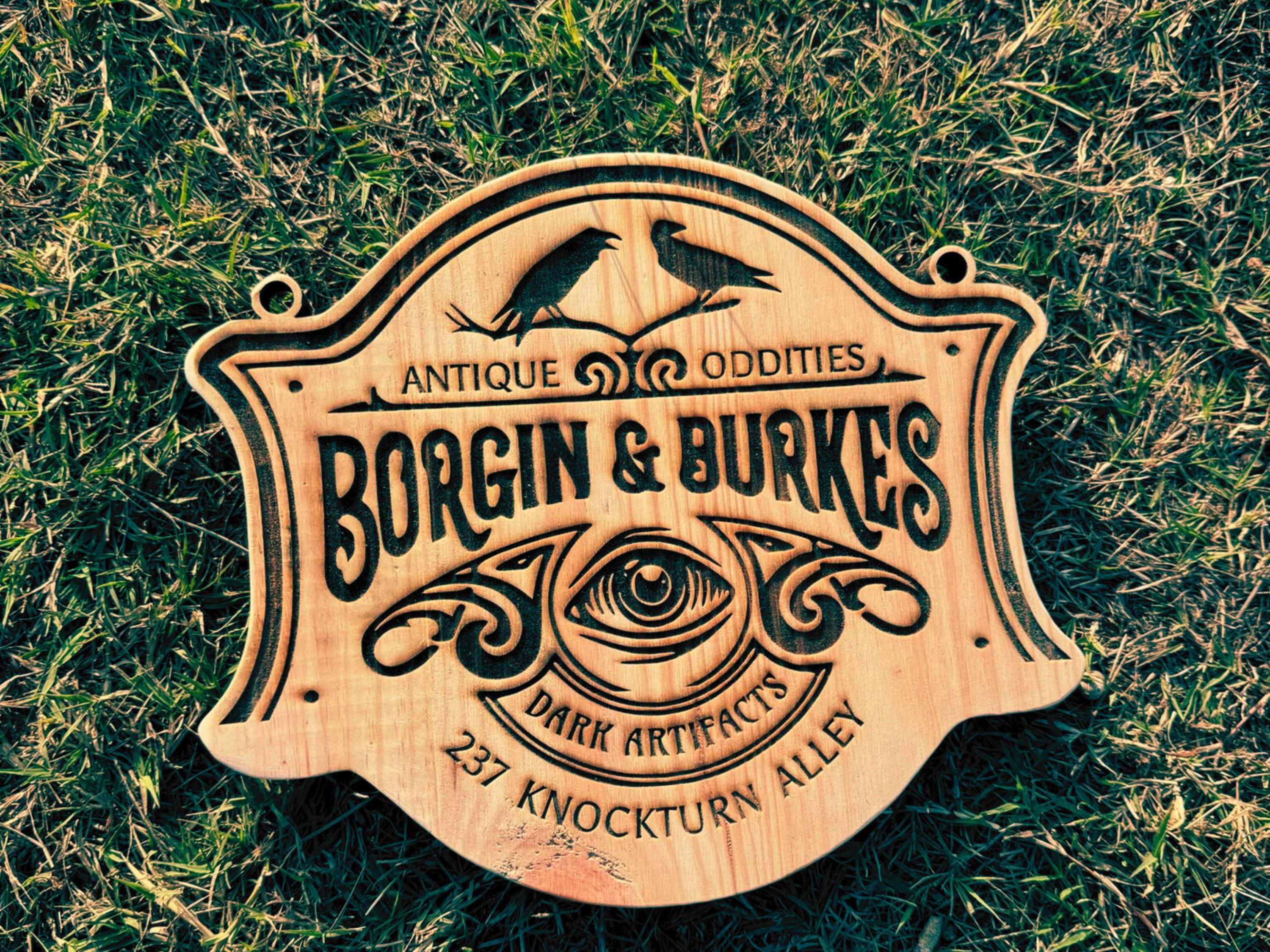 Borgin Burkes Sign - Etsy UK