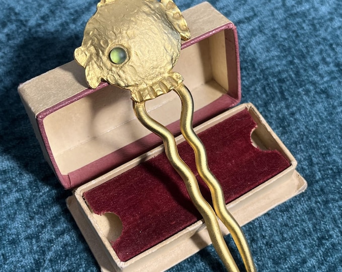 Loola Paris Vintage Gold Fish Hair Clip – French Artistic Barrette