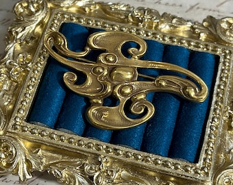 Rare MMA Museum Brooch Neoclassical Scroll Ornament Inspired by 18th Century French Decorative Mount