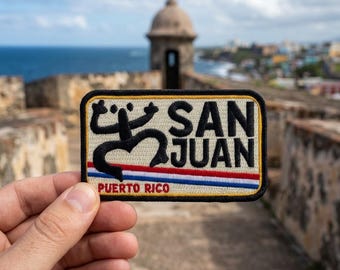 San Juan Puerto Rico Embroidered Patch – Travel Souvenir for Jacket Backpack Hat