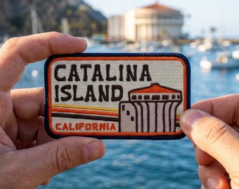 Catalina Island California Embroidered Patch – Vintage Travel Souvenir for Jacket Backpack Hat