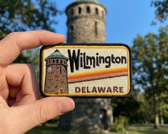 Wilmington Delaware Embroidered Patch – Tower Landmark Travel Souvenir for Jacket Backpack Hat