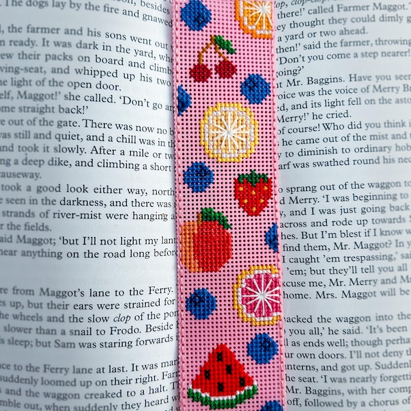 Cross Stitch Bookmark Fruit Pattern pdf