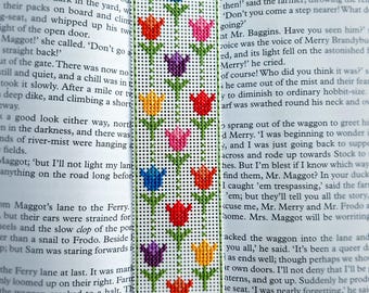 Cross Stitch Pattern Floral Flower Tulip Bookmark pdf