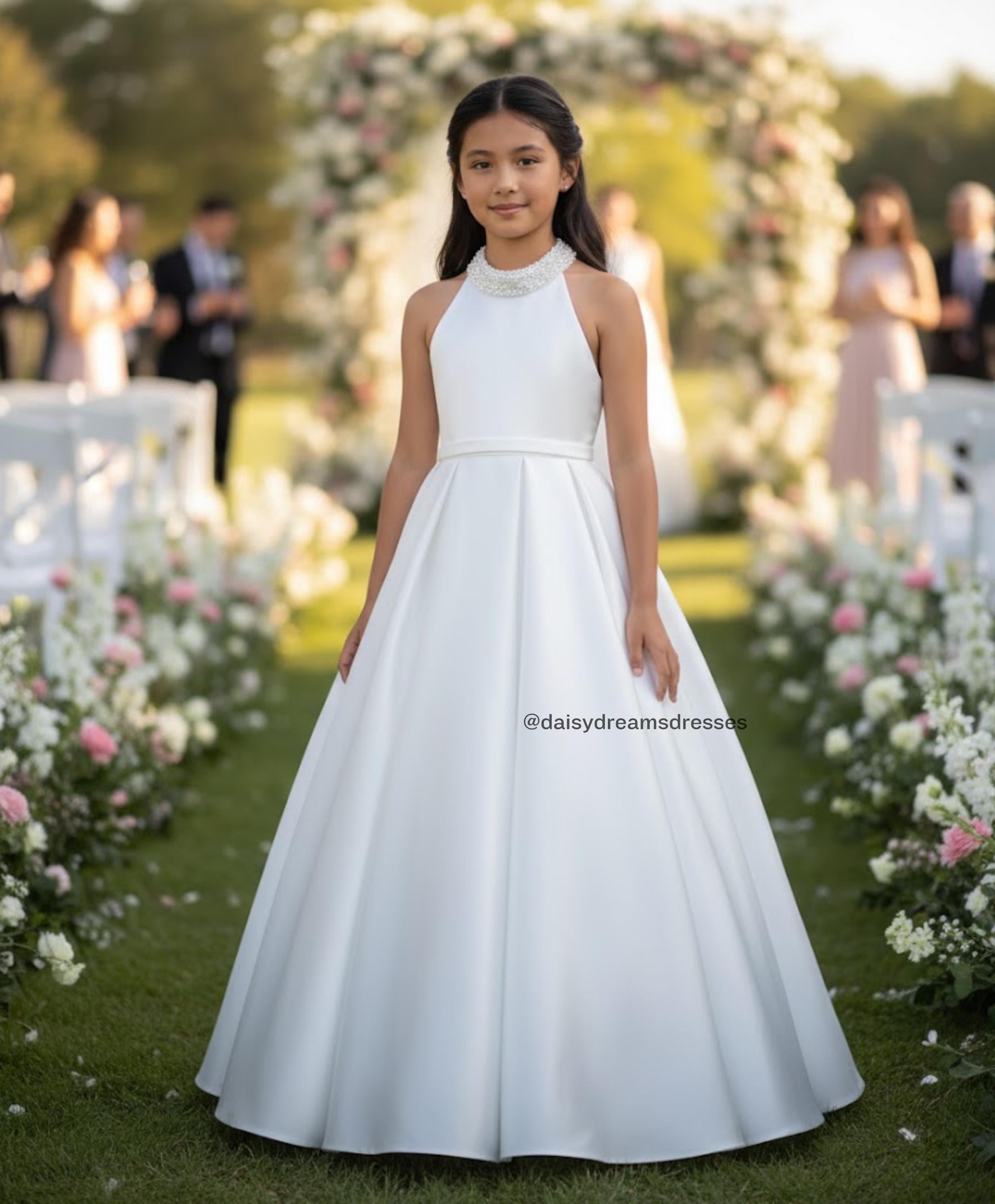 white christmas dresses Lace Ball Gown Debutante Cotillion Dress AL3024 Size 8 / Ivory