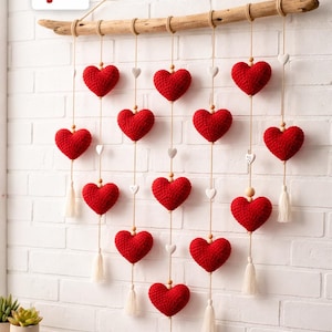 Patrón de crochet de corazón de peluche para amigurumi de San Valentín (Descarga PDF)