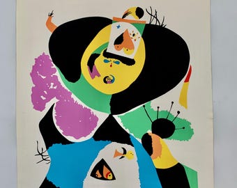 Póster de los Derechos Humanos de la Unesco de Joan Miró
