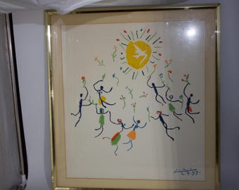 Impresión francesa original de La Ronde De La Jeunesse de Pablo Picasso