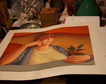 George Tooker Painting Women with a spring of laurel