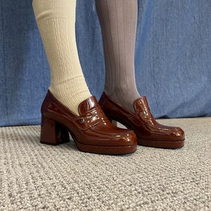 Poesie Veneziane Patent Leather Platform Loafers – Made in Italy – Size 37