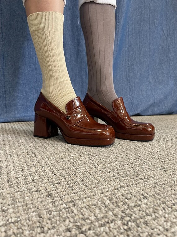 Poesie Veneziane Patent Leather Platform Loafers – Made in Italy – Size 37