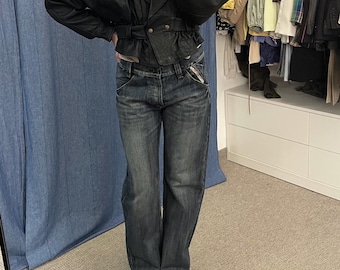 Jeans vintage DIESEL Industry Made in Italy, archivio anni '90-'00, taglia 30