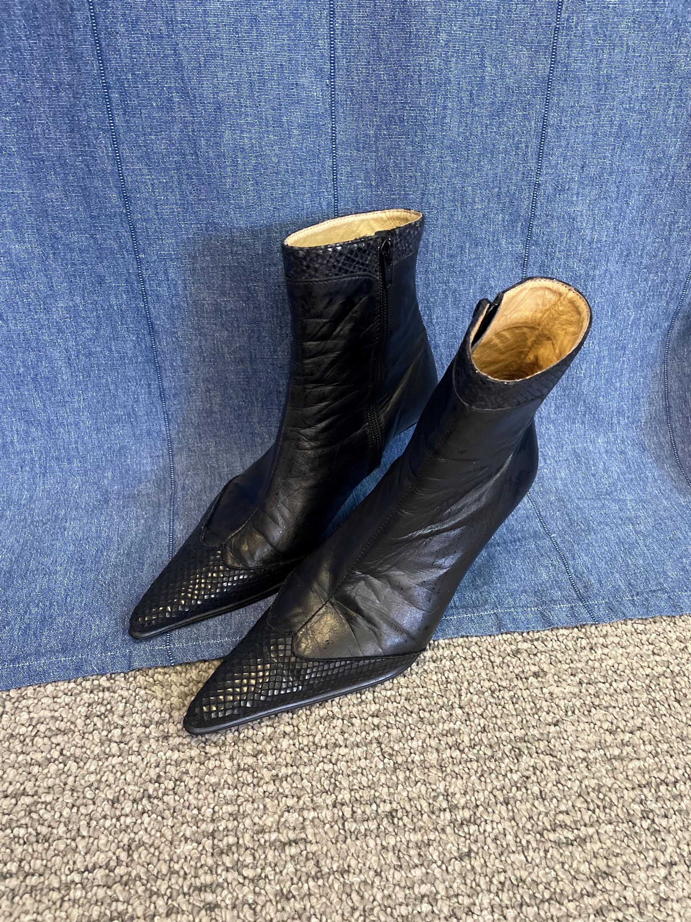 Pointed Toe Boots - Etsy Canada