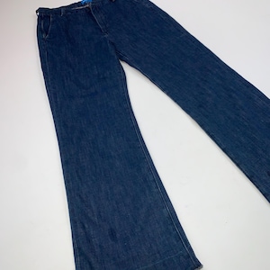 M.i.h Jeans High Rise Flare Jeans | Embroidered Star Pockets, Rigid Denim W29/W30 image 14