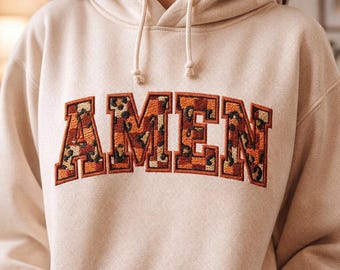 Christian Amen Checkered PNG, Faith Sublimation Design (Digital Download)