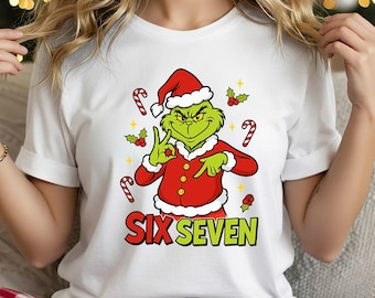 Funny Grinch Christmas Meme Design | Six Seven Clipart (png, svg, eps, pdf)