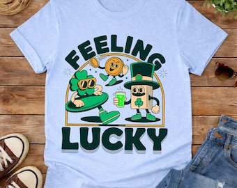 Retro St Patrick's Day SVG, Lucky Shamrock Shirt Design (png, eps, pdf)
