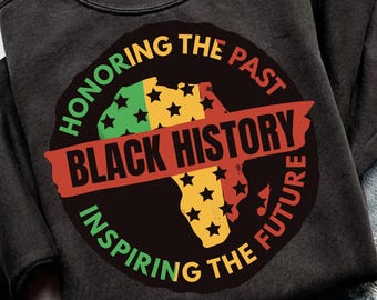 Black History Month Africa Map SVG PNG, Pan African Colors, Empowerment Design (Digital Download)