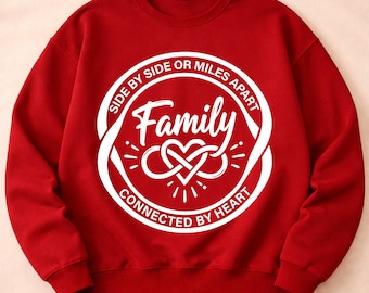 Family Love Quote SVG – Sisters Connected by Heart (Digital Download)