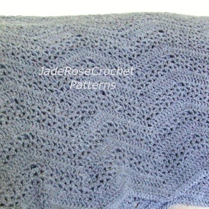 Crochet Afghan Pattern, Ripple Afghan Pattern, Gentle Ripples PDF902