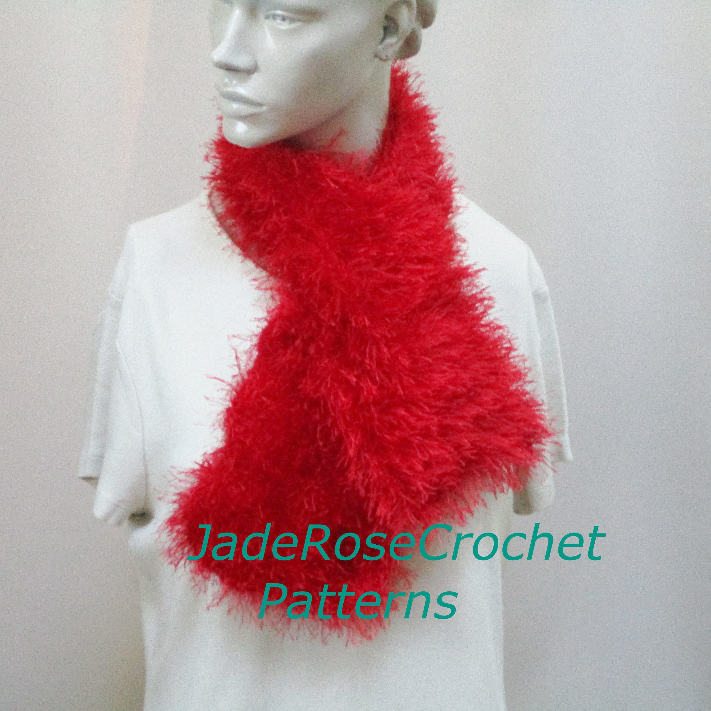 Fur Scarf Crochet Pattern Faux Fur Scarf Crochet Pattern Etsy