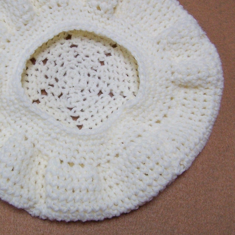 Crochet Pattern Slouchy Beret with 2 Variations Pinwheel and Pie PFD403 image 4