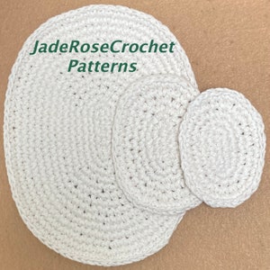 Chunky Oval Doily Crochet Pattern, Trivet, Mug Rug, Table Mat, Plant Placemat Crochet Pattern,  Oval Potholder Crochet Pattern PDF526