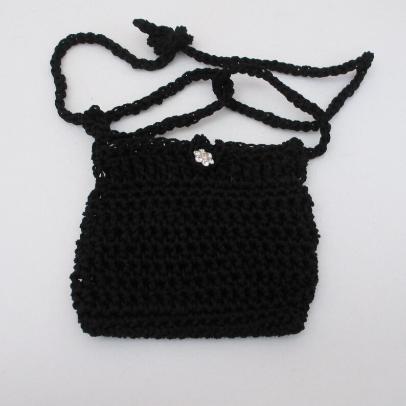 Crochet Crossover Purse Pattern, Crochet Mini Bag Pattern, Mini Shoulder Pouch Bag Pattern, Small Shoulder Purse Pattern, PDF1004 image 5