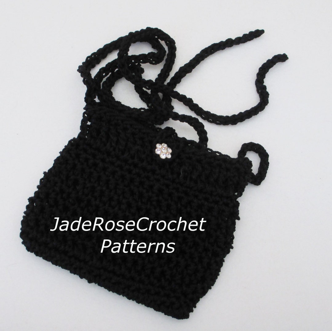 Crochet Crossover Purse Pattern, Crochet Mini Bag Pattern, Mini