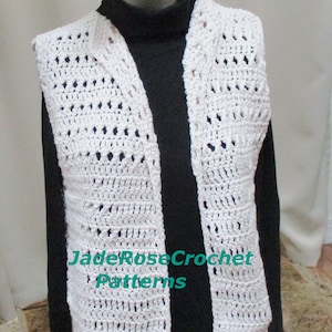Crochet Vest Pattern, Crochet Casual Vest Pattern, Crochet Vest with Pockets Pattern, Crochet Women&#39;s Vest Pattern, Instant Download PDF2121