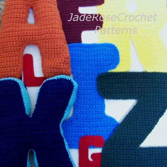 Crochet Letters Pattern Alphabet 40D Pillows Block Letters Etsy Adorable Crochet Letters Patterns Crochet Letters Pattern Alphabet 40D Pillows Block Letters Etsy Adorable Crochet Letters Patterns