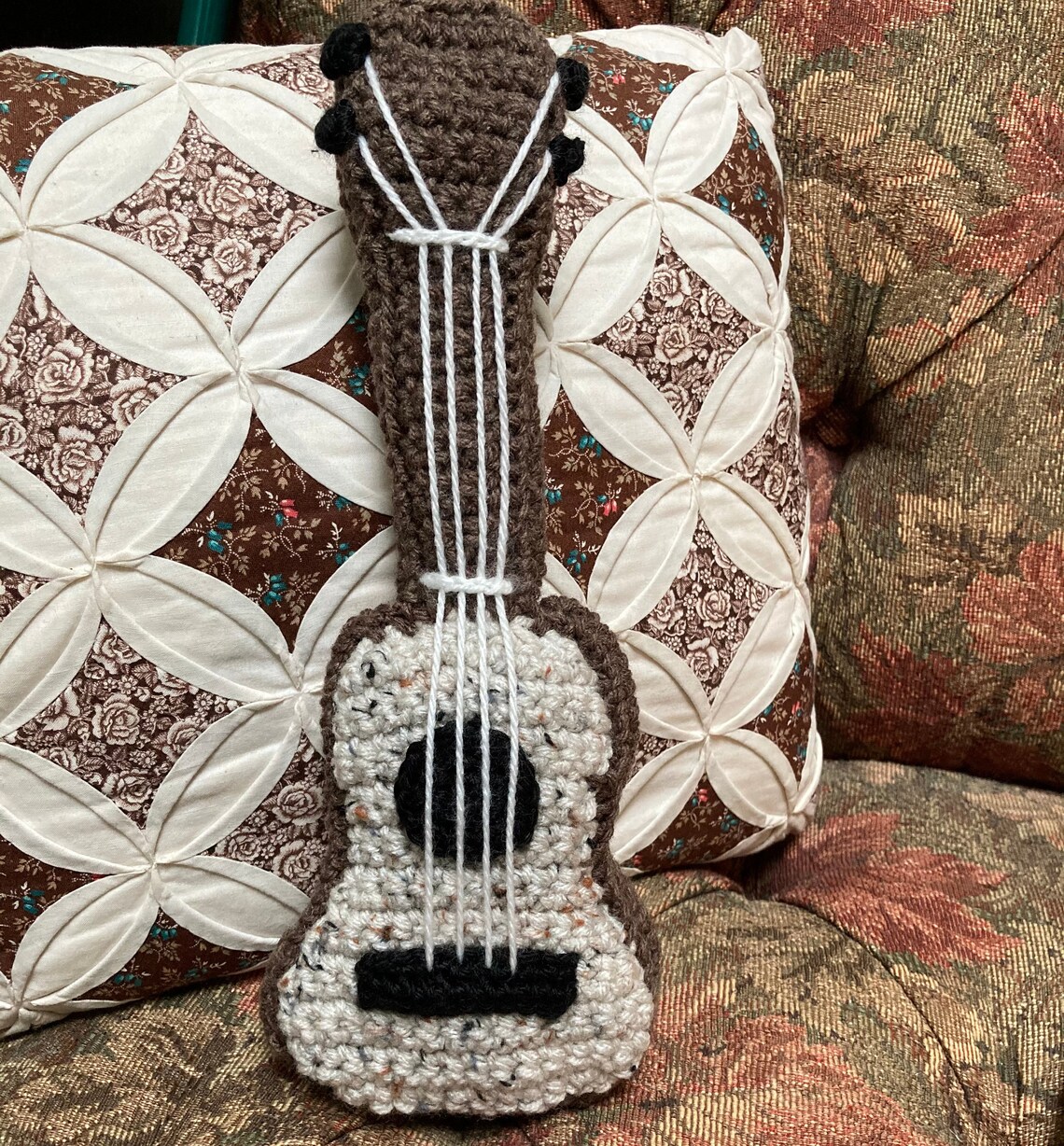Crochet Pattern Ukulele Guitar Pillow Crochet Pattern Life Etsy