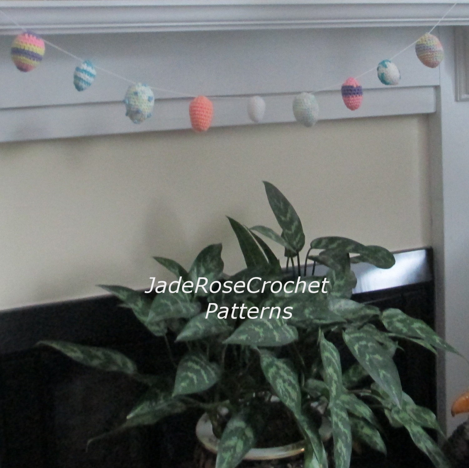 Crochet Easter Egg Pattern Easter Egg Garland Easter Eggs Etsy