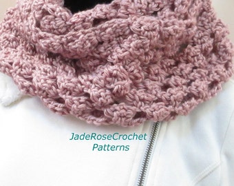 Crochet Infinity Scarf Pattern, Crochet Cowl Pattern, Circle Scarf Pattern, PDF241