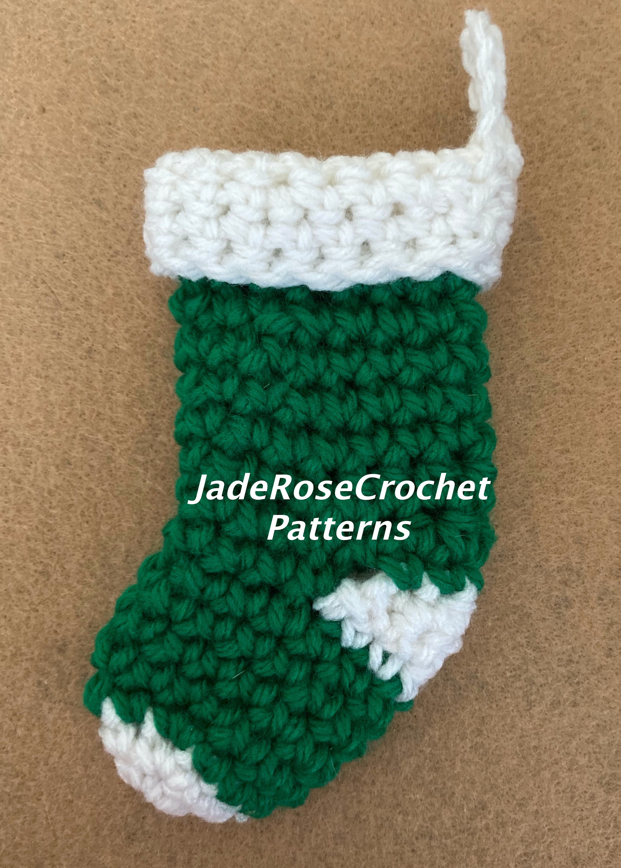 Crochet Stocking Pattern Mini Christmas Stocking Crochet Etsy