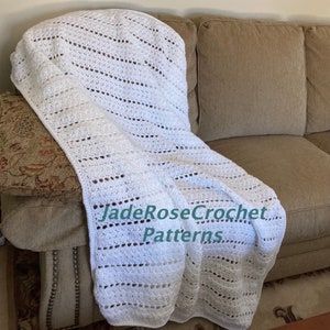 Emily&#39;s Trinity Afghan Pattern, Crochet Afghan Pattern, Quick and Easy Crochet Blanket Pattern, PDF905
