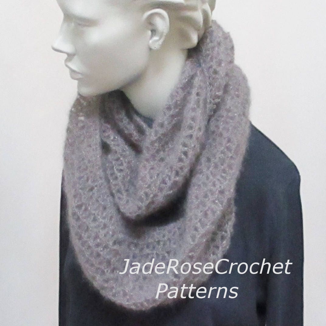 Crochet Scarf Pattern, Crochet Cowl Pattern, Crochet Infinity