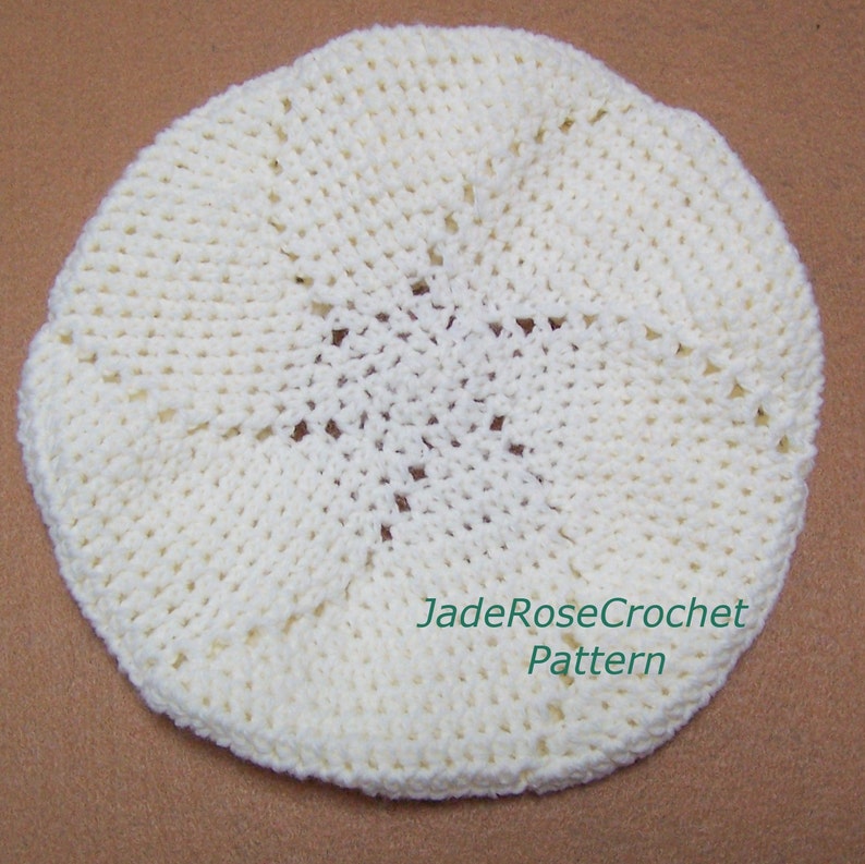 Crochet Pattern Slouchy Beret with 2 Variations Pinwheel and Pie PFD403 image 1